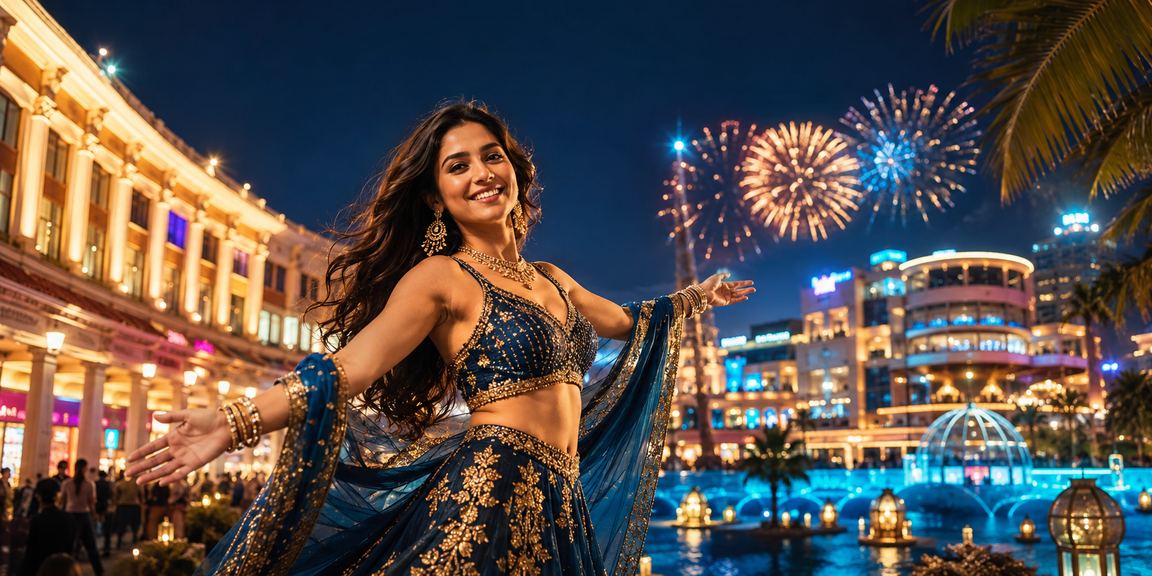 Vibrant gaming scene at night in Delhi entertainment district with casino vibes